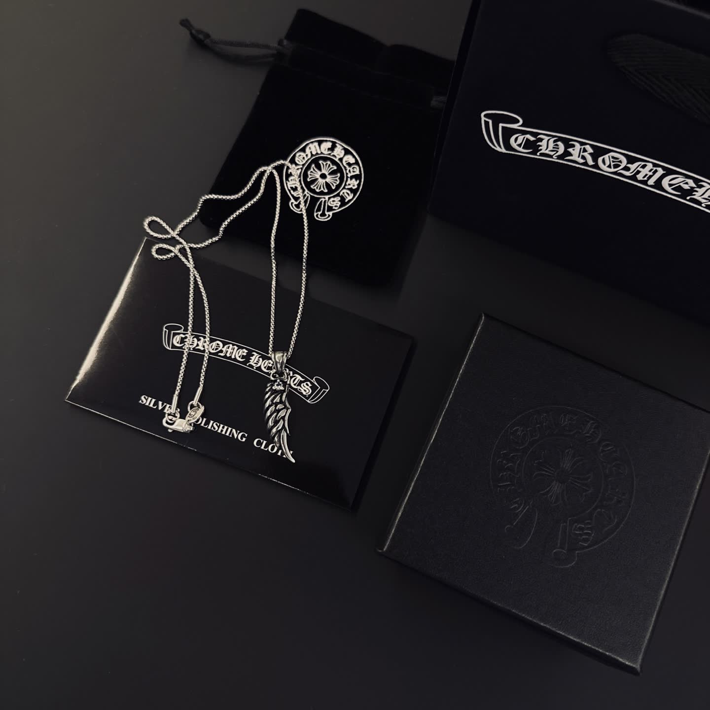 Chrome Hearts Wing Pendant Necklace
